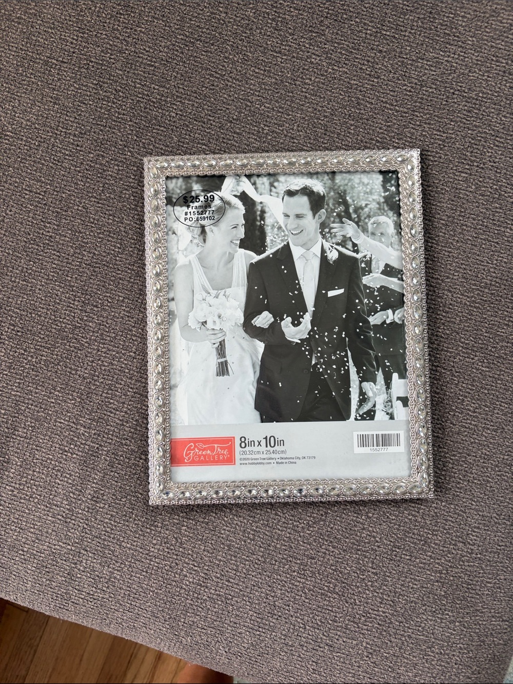 Silver Embellished 8x10 Photo Frame
